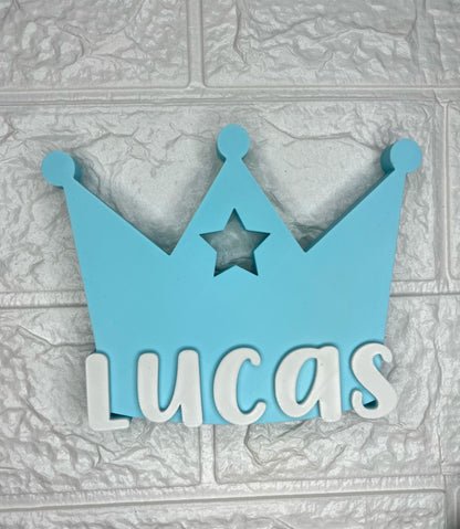 Corona decorativa personalizada