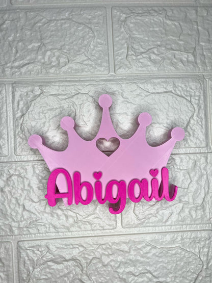 Corona decorativa personalizada