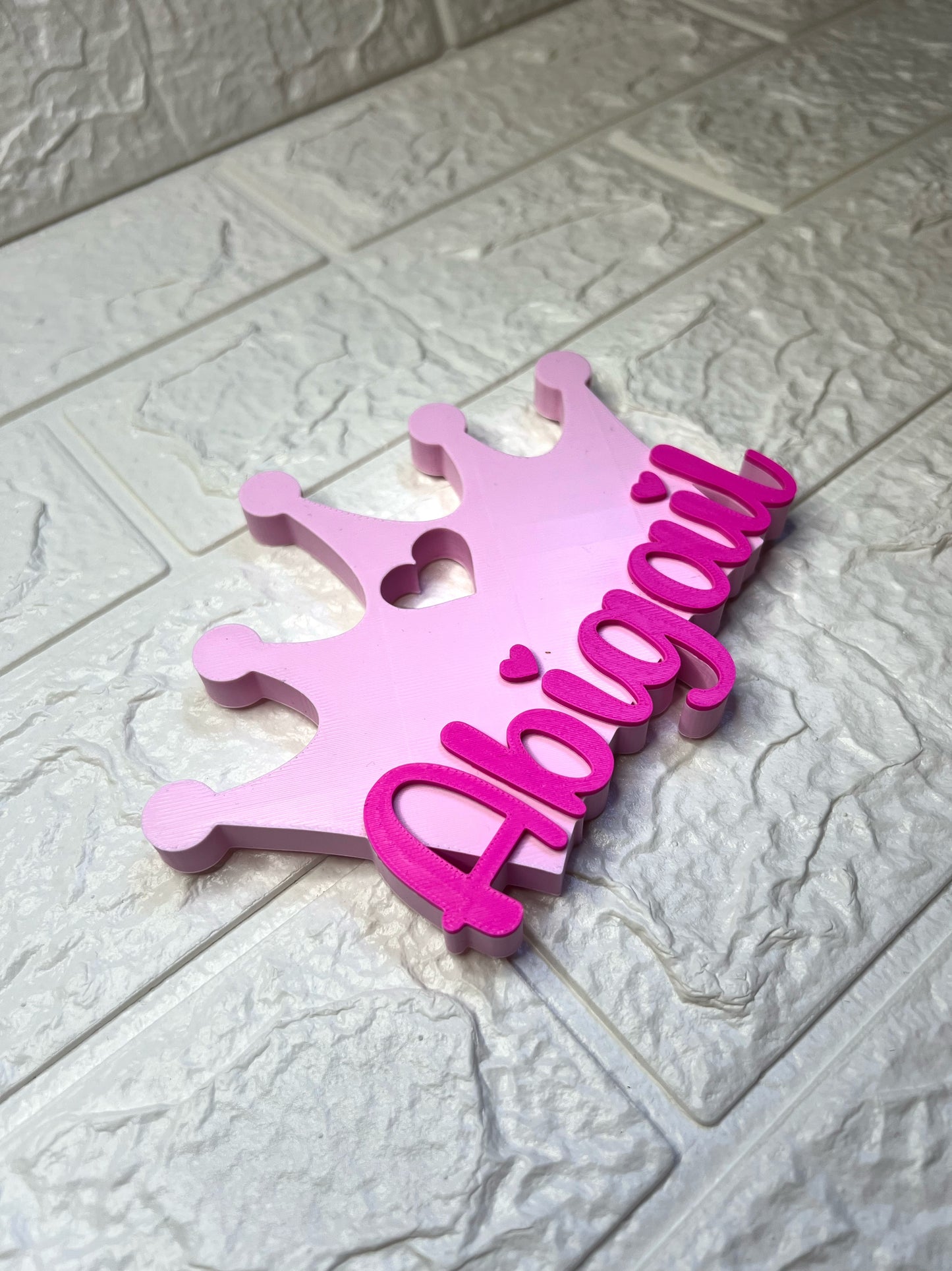 Corona decorativa personalizada