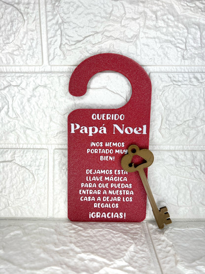 Colgador puerta llave mágica